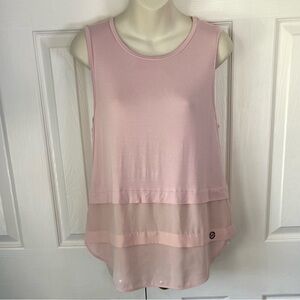 Michael Kors Light Pink Layered Tank Top
